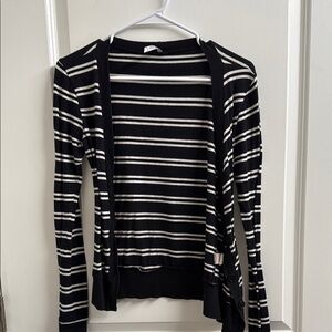 Striped Black and White Women's Sweater
